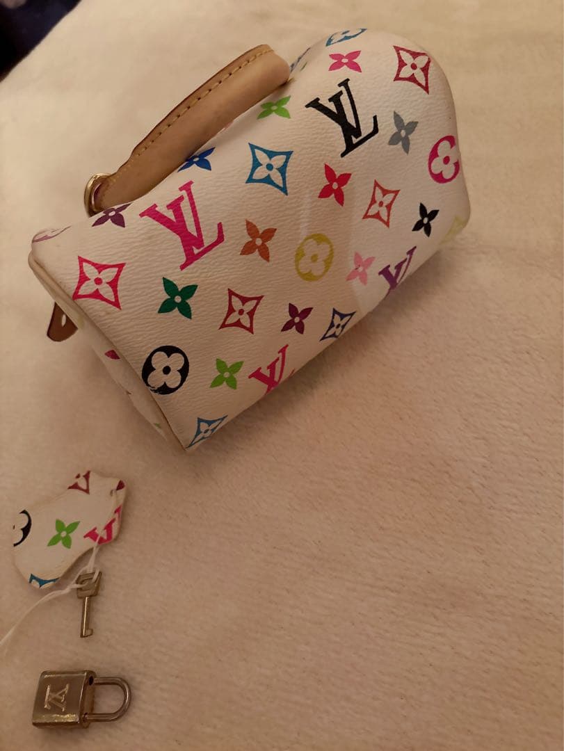 ノベルティLouis Vuitton マルチカラーミニスピーディショルダーバッグ