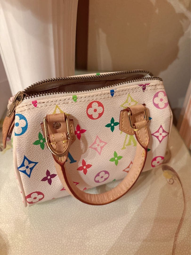 ノベルティLouis Vuitton マルチカラーミニスピーディショルダーバッグ