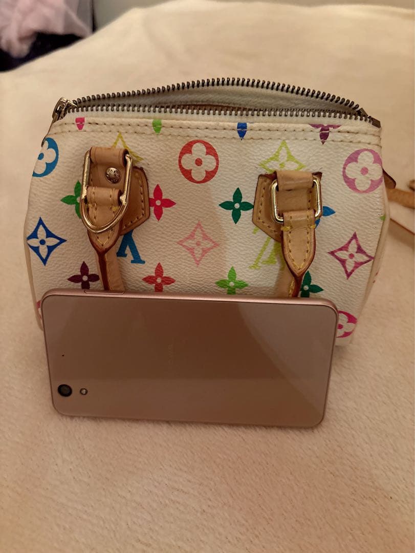 ノベルティLouis Vuitton マルチカラーミニスピーディショルダーバッグ