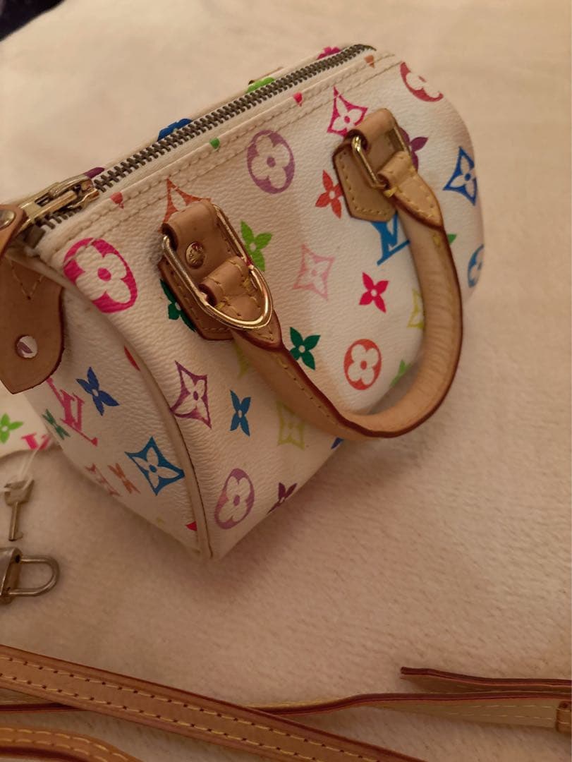 ノベルティLouis Vuitton マルチカラーミニスピーディショルダーバッグ