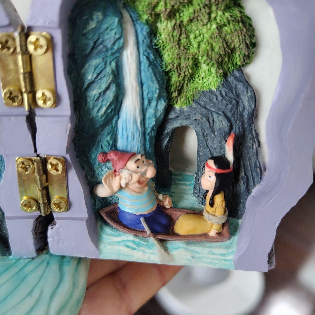極美品！ディズニー NEVERLAND ピーターパンとフック船長　ドクロ置物