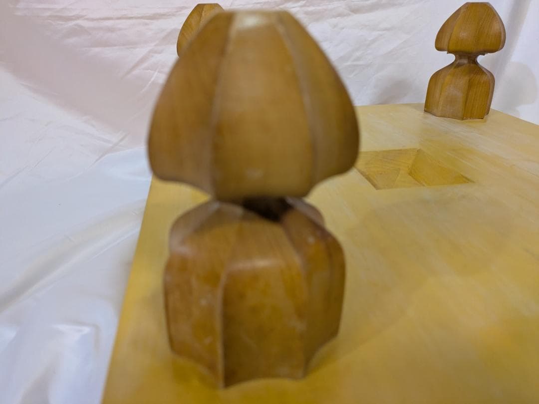 本榧（ほんかや）碁盤　3.8寸　布カバー／盤覆い付き