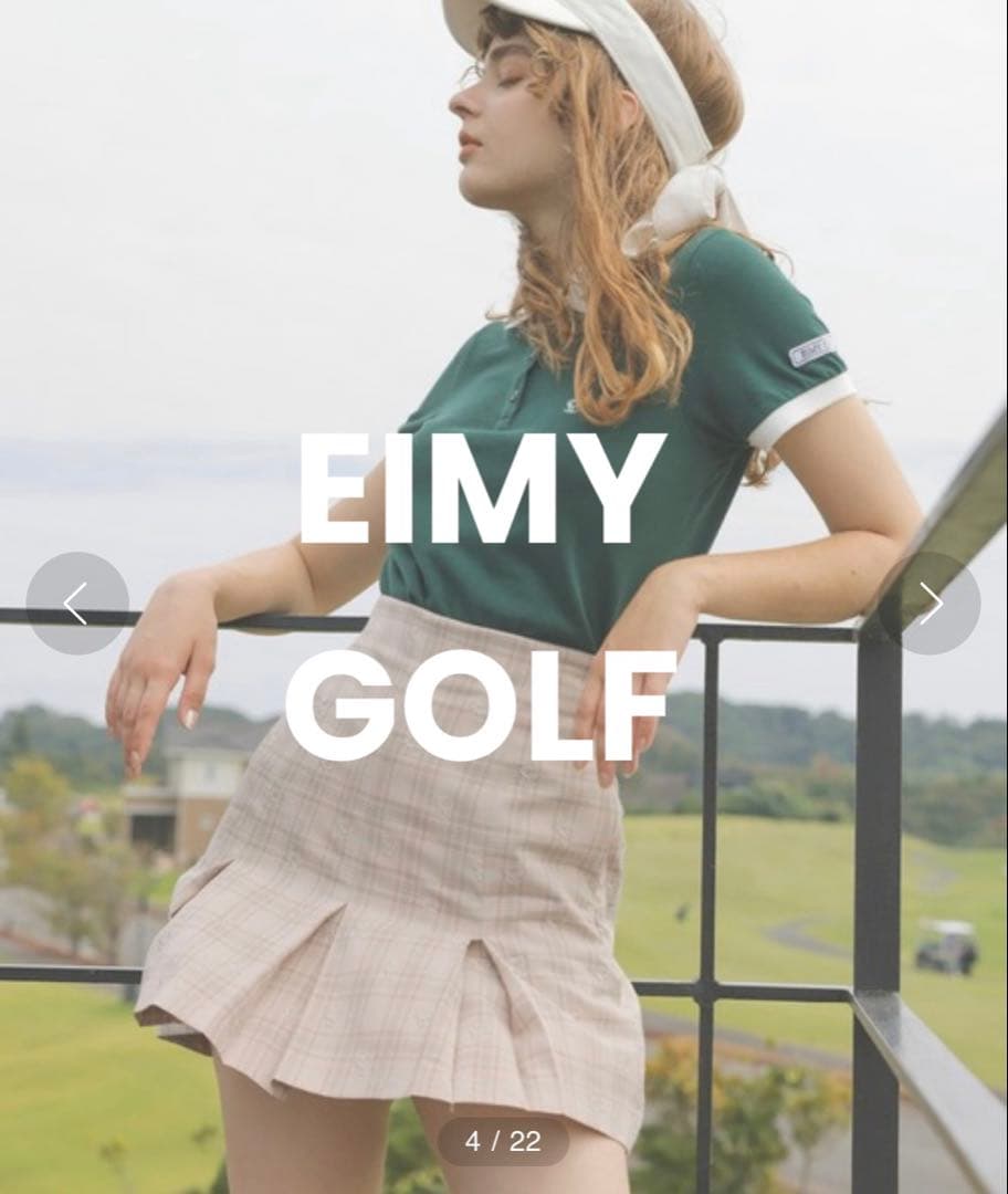 再値下げ【eimy golf】新品✨チェックミニスカート