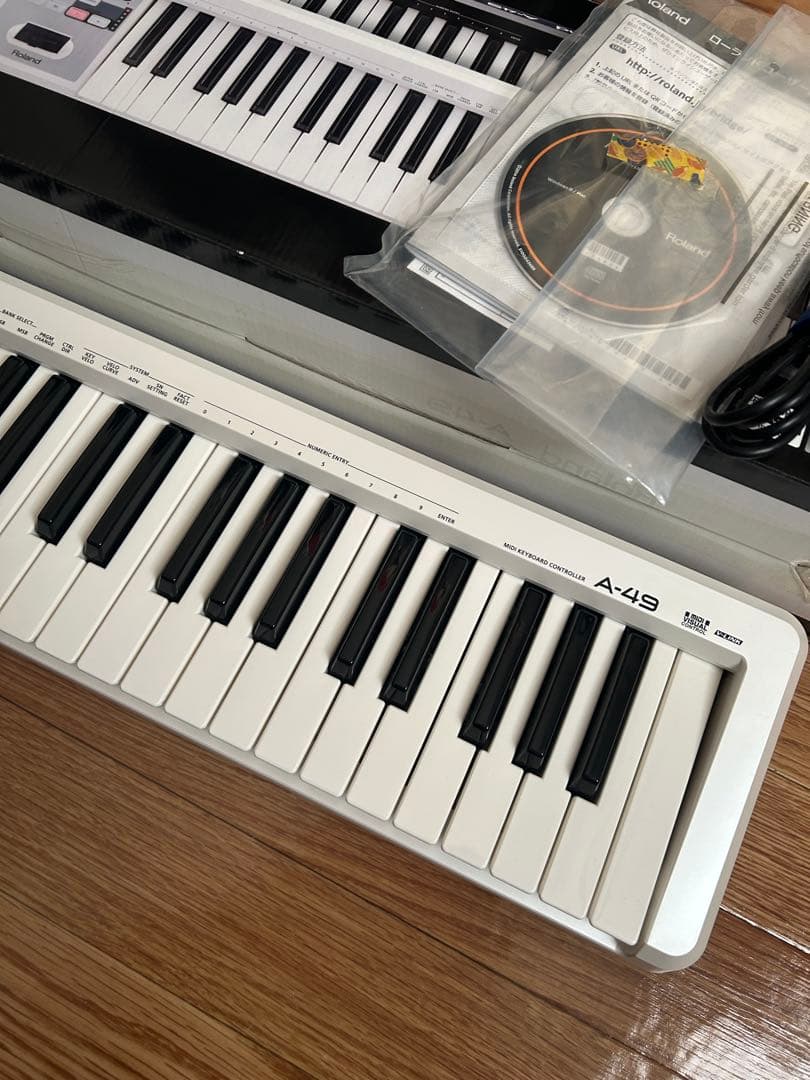 【美品】Roland A-49 MIDIキーボード ホワイト