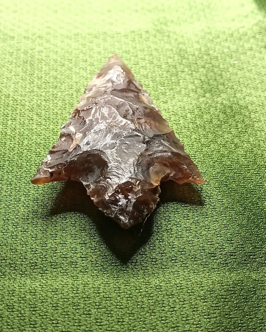 アイヌ仕様Pro。 有舌尖頭器 石器 原始時代　 模写