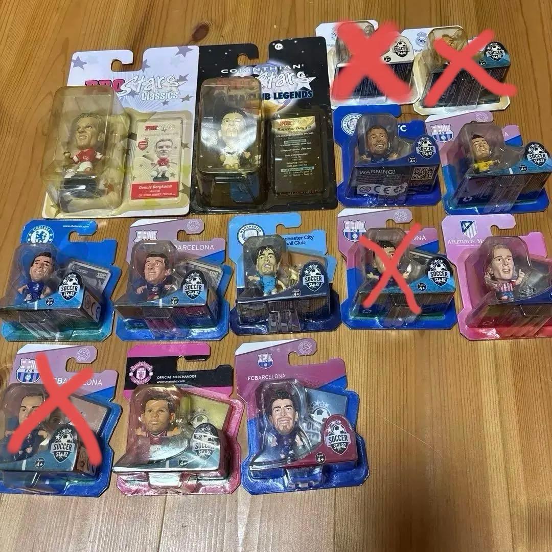 バラ売り可SOCCER STARS、サッカー選手フィギュアセット、未開封 10体