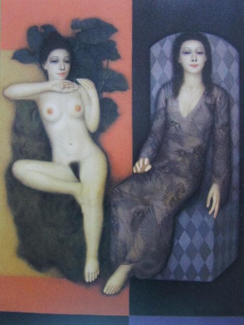 岩織治、レイ・昏暁、希少な画集より、新品高級額・額装付