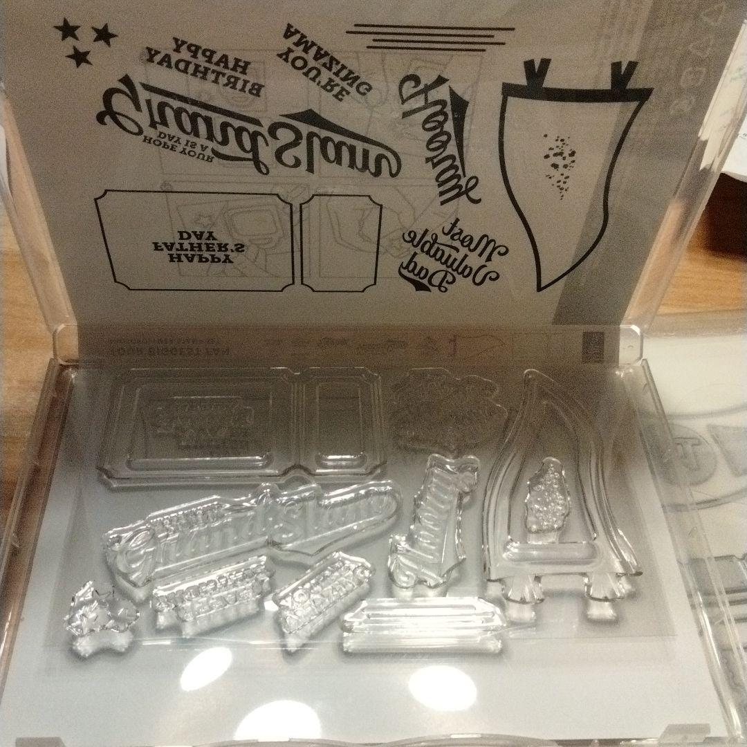 未使用　スタンピンアップ　父の日　スポーツイベントダイとスタンプ　アメリカン