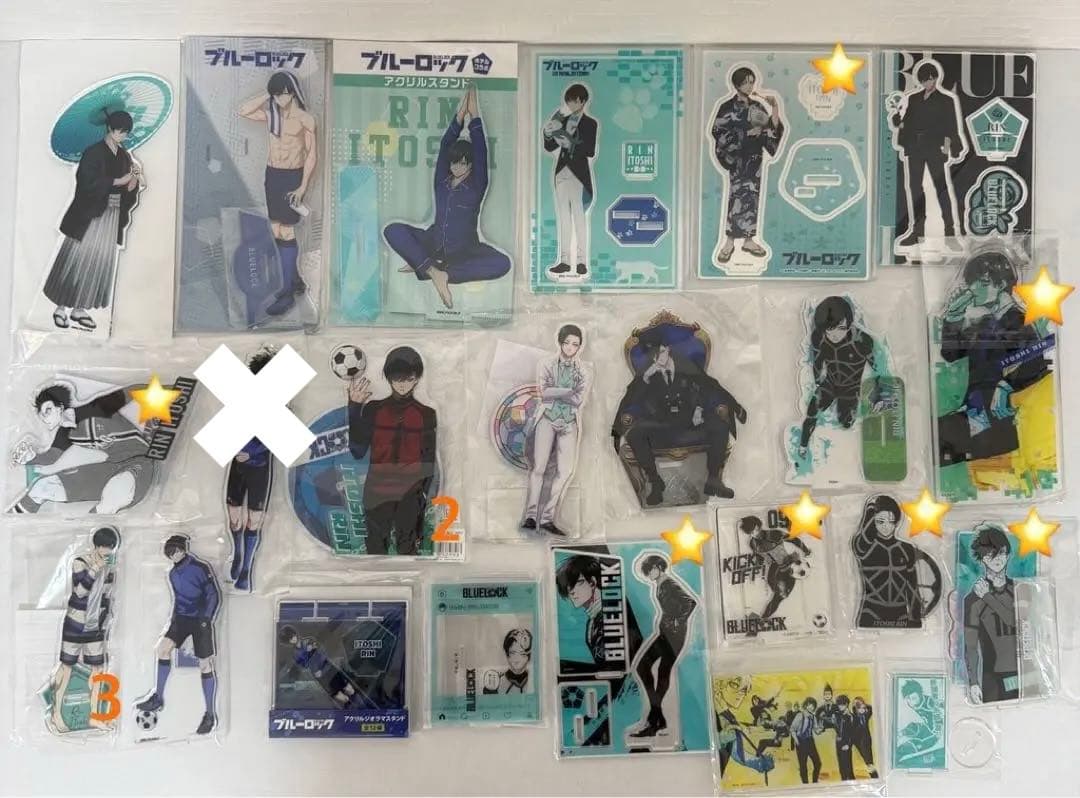 ブルーロック 糸師凛 激レア 缶バッジ アクリル まとめ売り