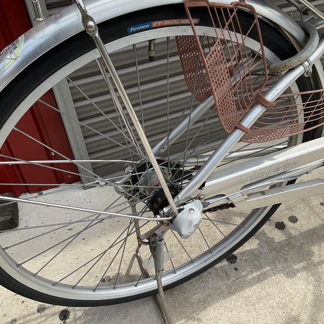 ママチャリ 26インチ オートライト カゴ ペダル 身長140~175cm程度