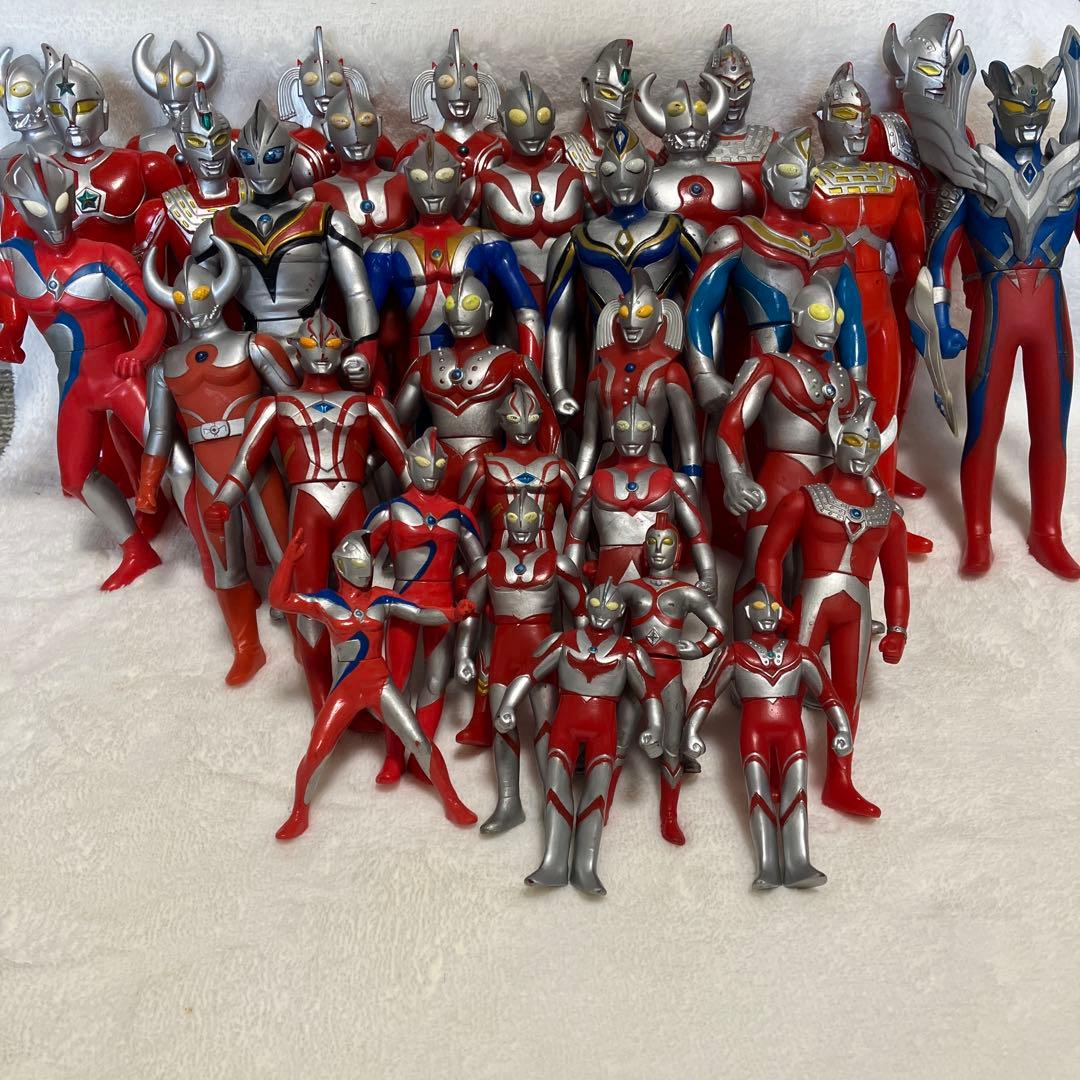 【希少レア】ウルトラマン ソフビ 初期あり 当時物 33体 セット まとめ売り