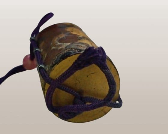 江戸時代 印籠 「雲龍図」 「鶴に松図」高肉彫 金工 鏡蓋 饅頭 根付 付属