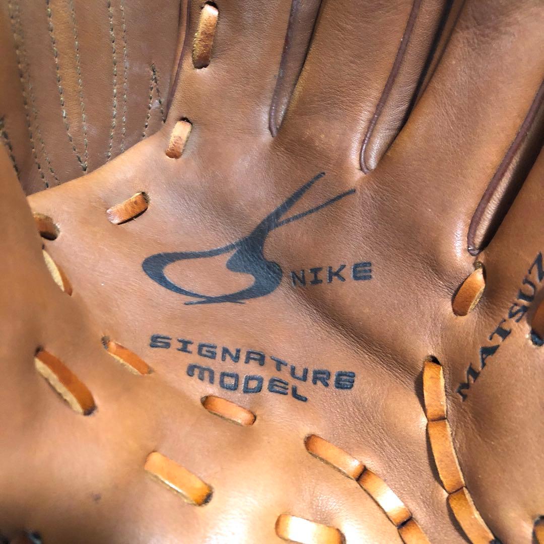美品【希少★松阪大輔モデル】ナイキ 軟式 投手 グローブ ピッチャー グラブ