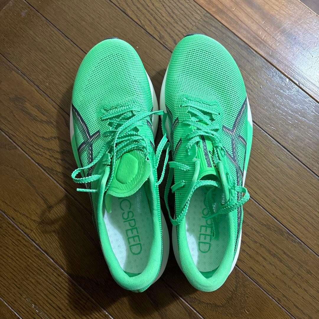 アシックス マジックスピード5 27.5cm おまけ ナイキ ヴェイパーフライ3