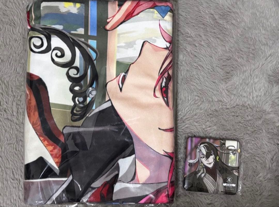 FGO ホテルカルデア コラボグッズ 蘆屋道満 高杉晋作 タオル 缶バッジ