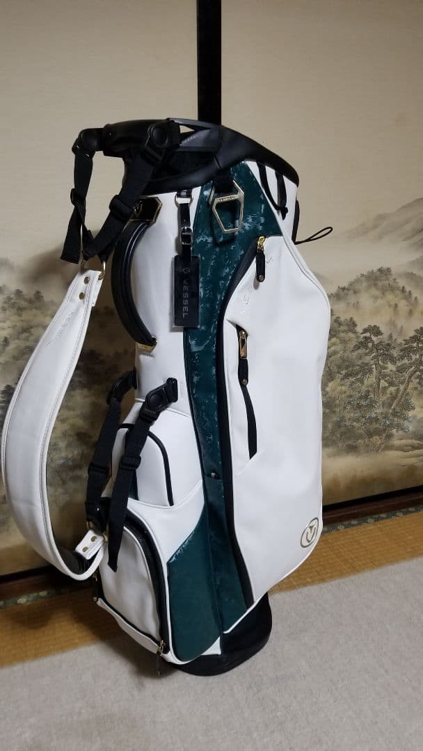 VESSEL　プレイヤー4.0 プロ　camo マスターズカラー　キャディバッグ