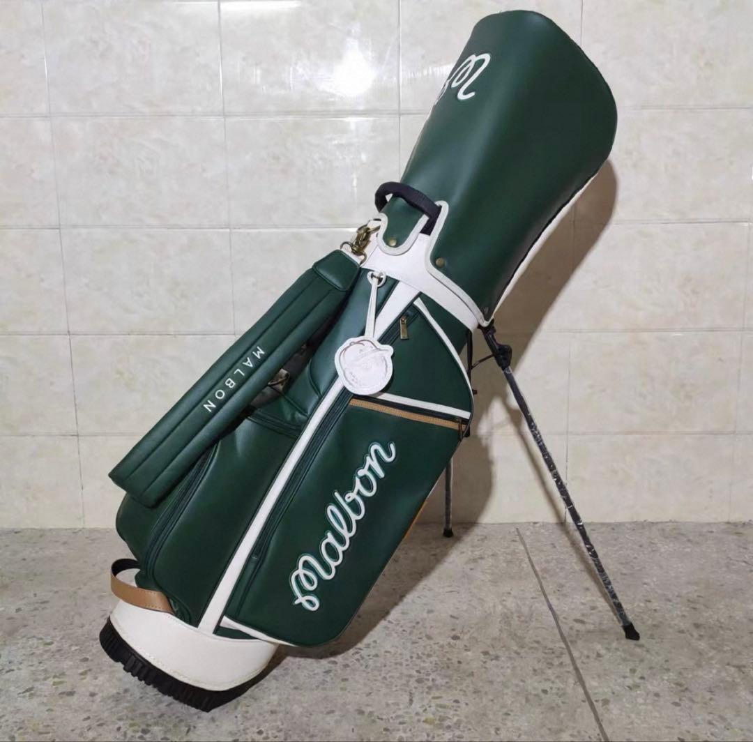 キャディーバッグ　緑　マルボンゴルフ MALBON GOLF