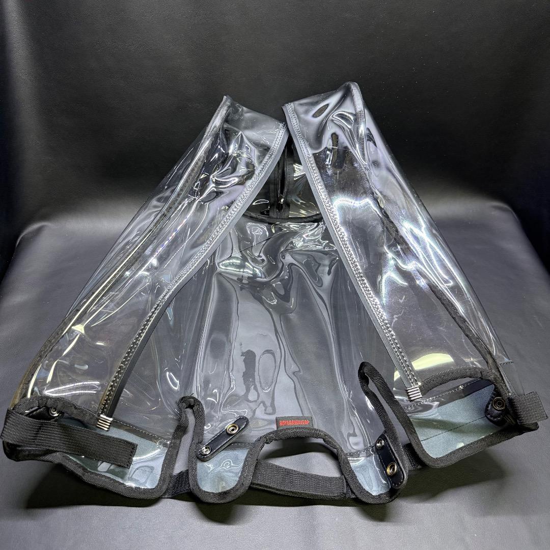 ◉Bc右1011 未使用保管品 ゴルフ キャディバッグ フード 透明 エナメル