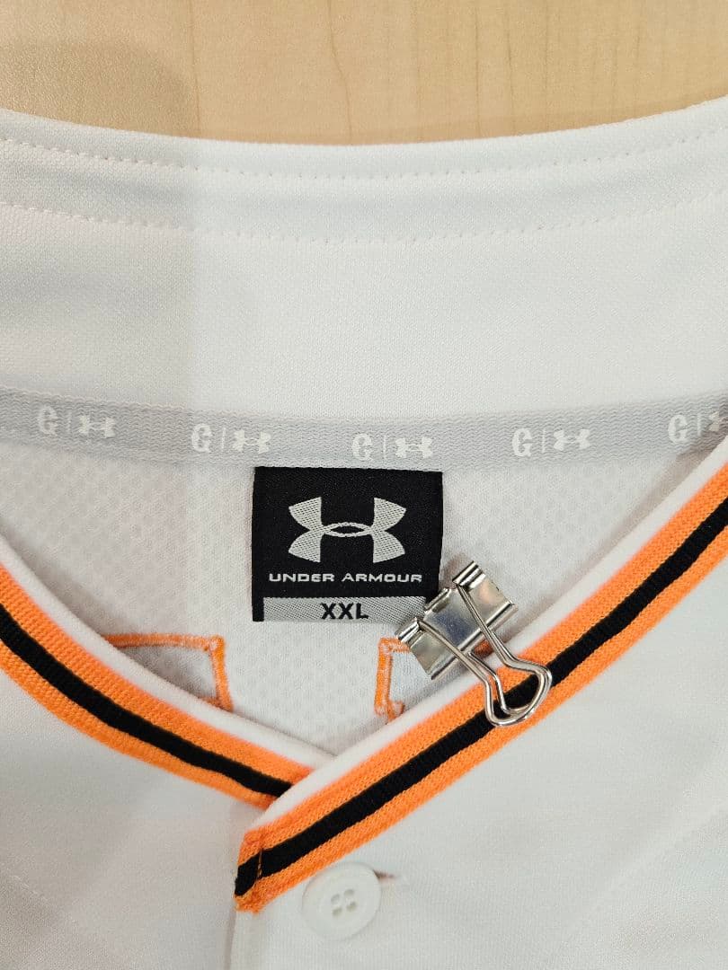 【総刺繍】読売ジャイアンツ　丸佳浩　ユニフォーム　アンダーアーマー　XXLサイズ