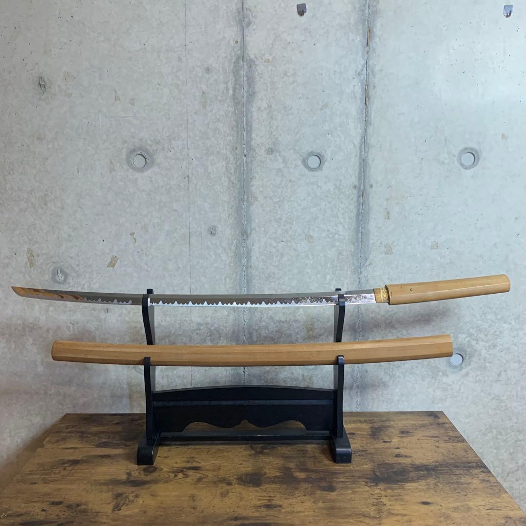 【模造刀】白鞘 太刀 直刃 全長98センチ 高級