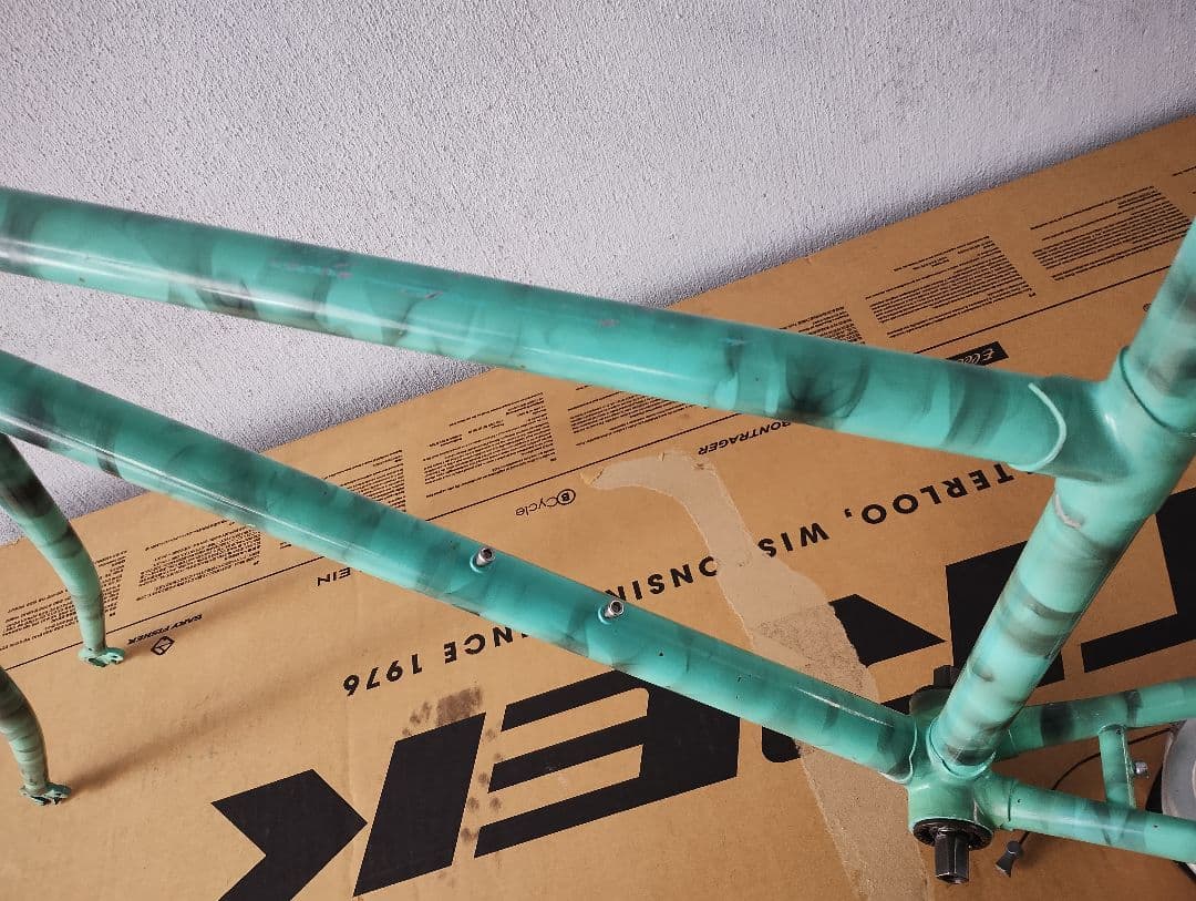 オールド希少mtbスタッガードクロモリフレーム26インチ