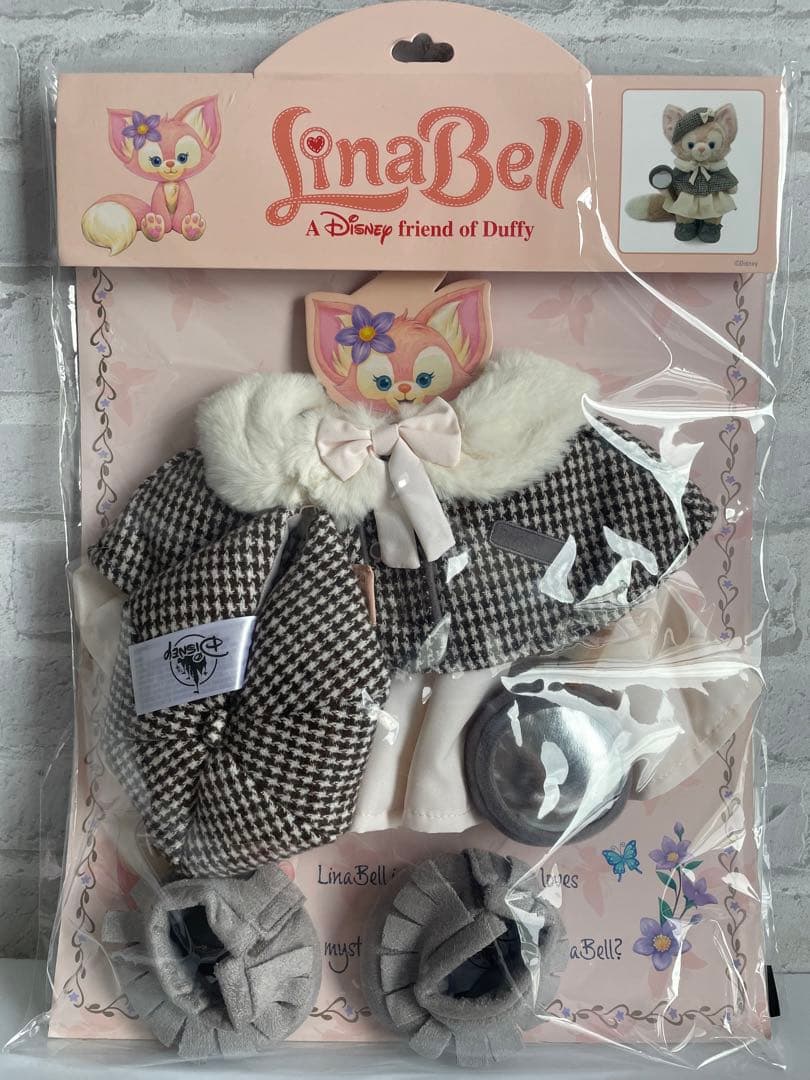 正規品 リーナベルSサイズぬいぐるみ キャスケット帽子 探偵服 香港ディズニー