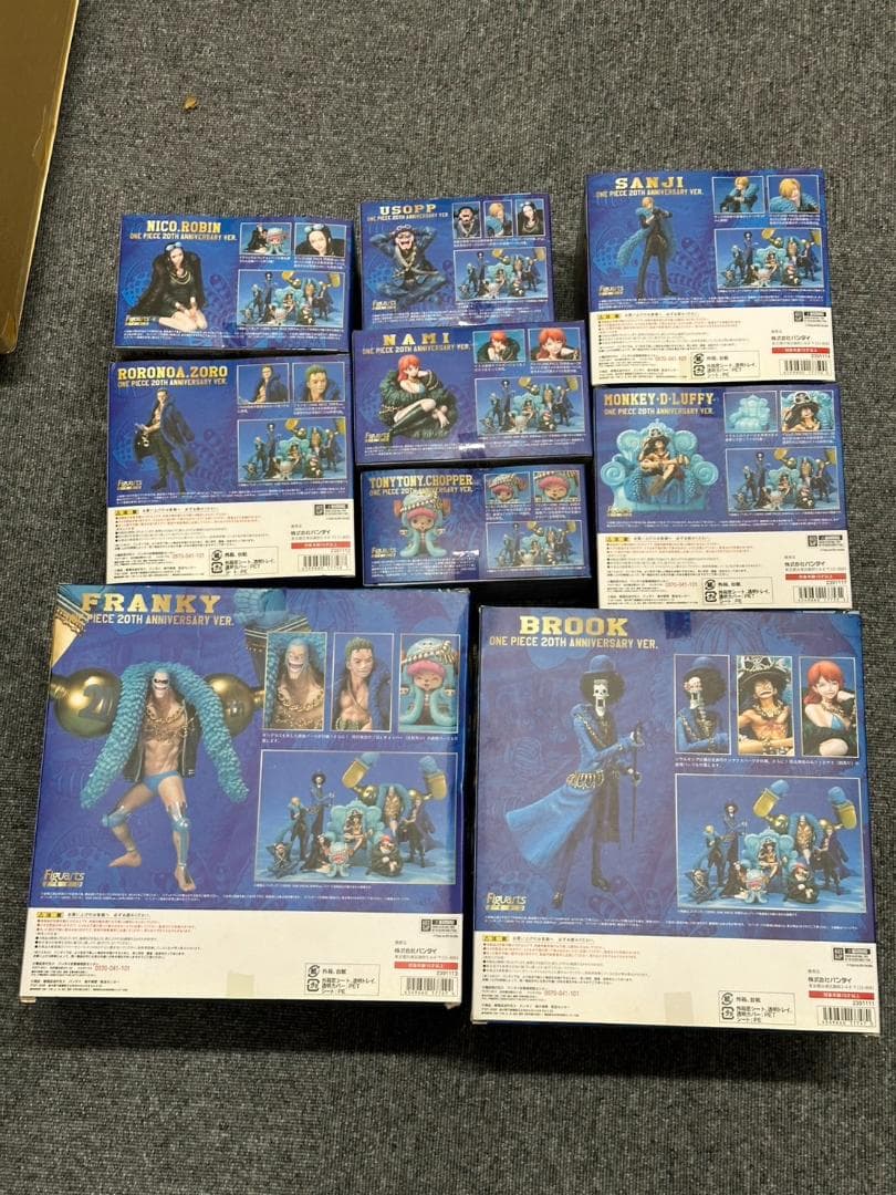 フィギュアーツZERO 20th ワンピースフィギュア9体セット