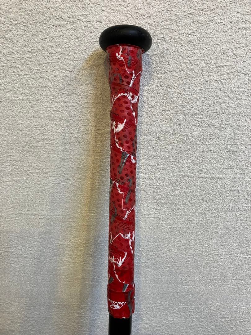 美品　赤ワニクラッシャー少年軟式バット 78cm 2試合のみ