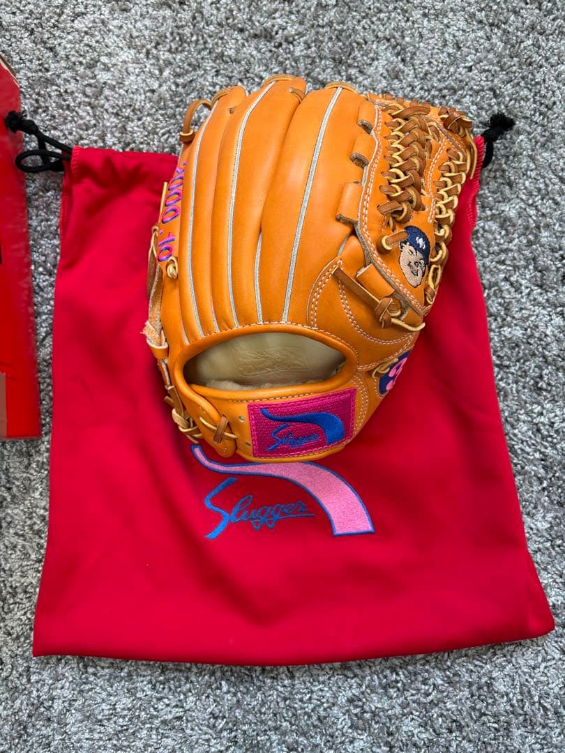 【一点物】中村紀洋 直筆サイン久保田スラッガー グローブ 日清食品特賞2000年