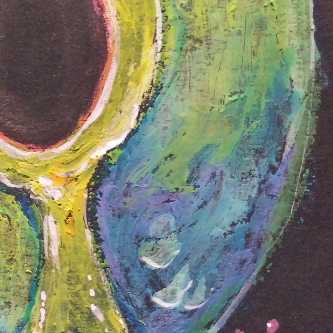 モウセンゴケ 原画 現代アート 絵画 画家 多肉植物 苔 キモカワ ポップ 創作