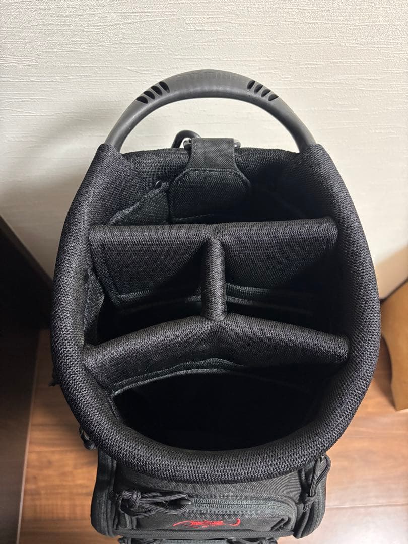 ブリーフィング CR-5 #03 キャディバッグ ブラック　レッド　ゴルフバッグ