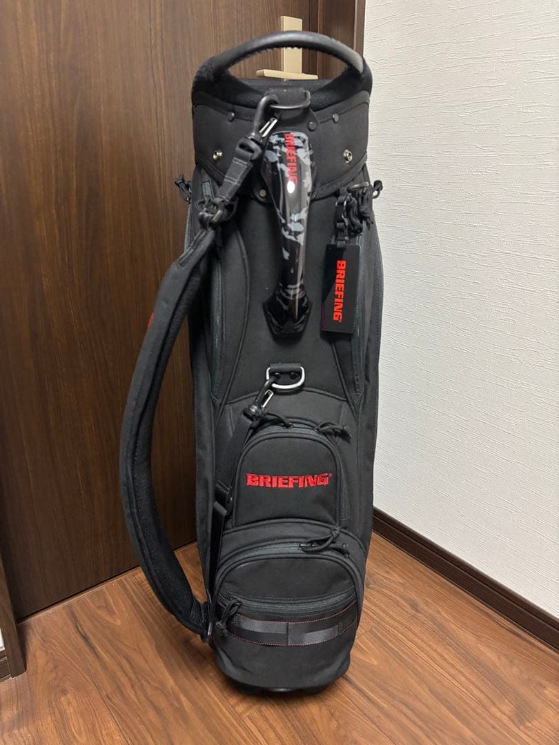 ブリーフィング CR-5 #03 キャディバッグ ブラック　レッド　ゴルフバッグ