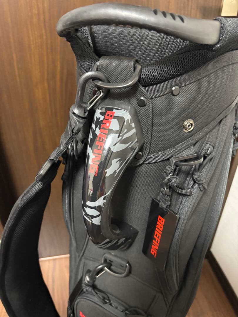 ブリーフィング CR-5 #03 キャディバッグ ブラック　レッド　ゴルフバッグ