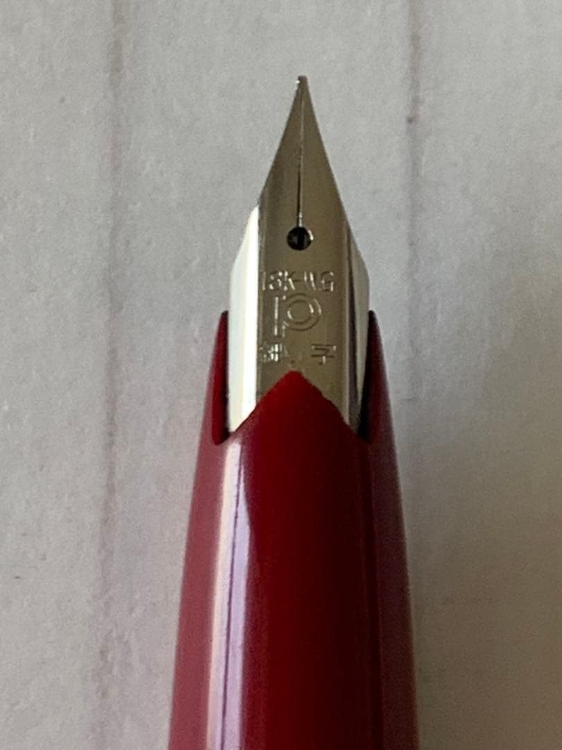 プラチナ シルバー 万年筆 18K WG