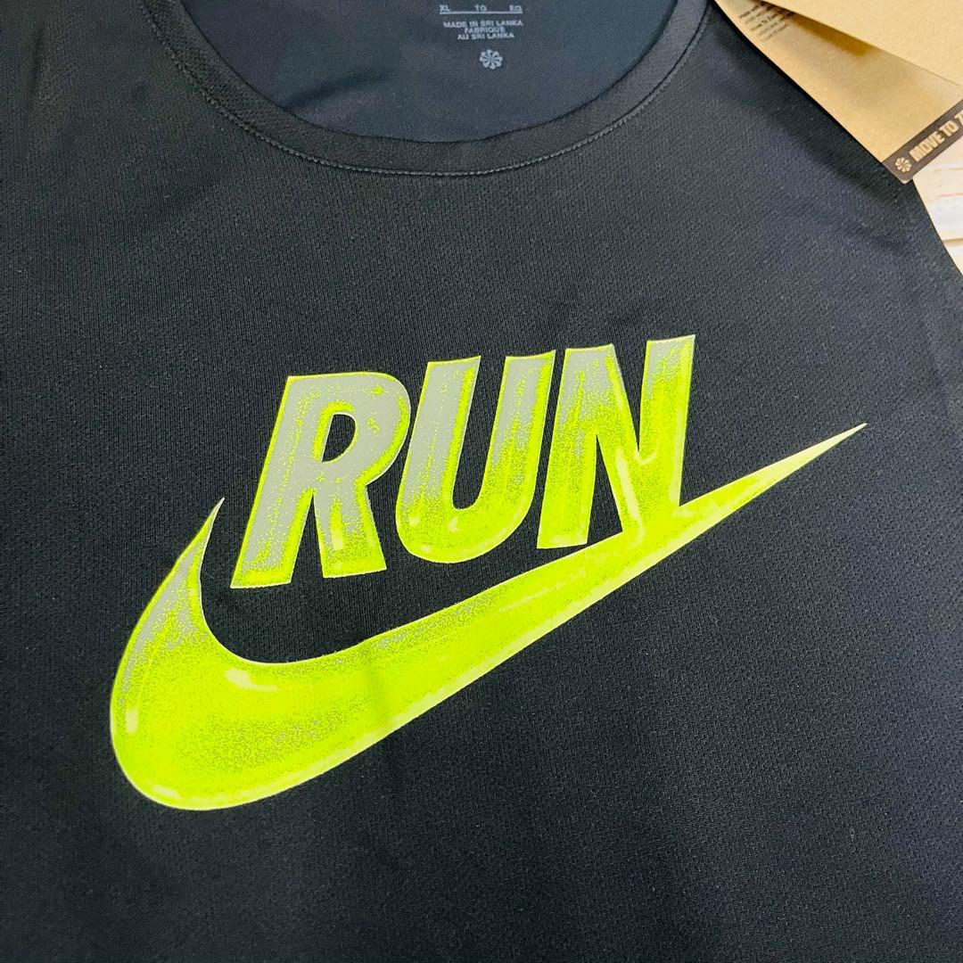 ナイキ　ランニングシャツ・ショーツセット　黒/黒　XL 新品