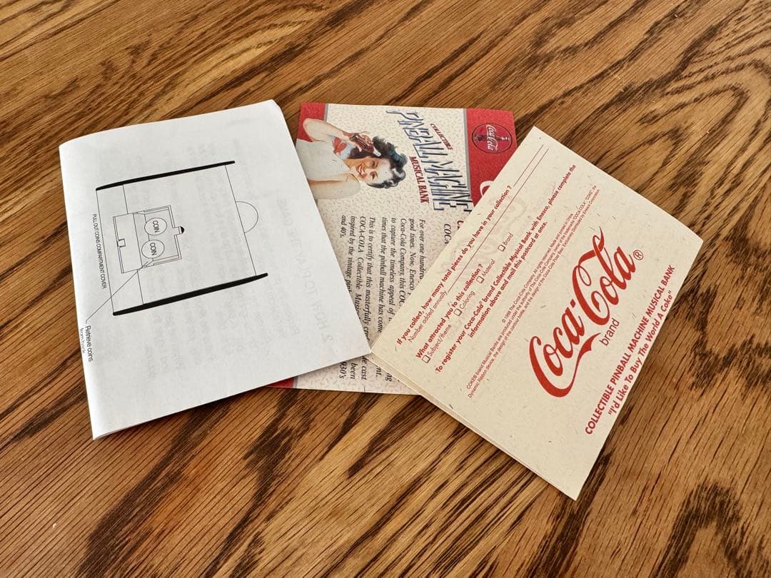 Coca-Cola コカコーラ　ピンボール型　貯金箱アンティーク