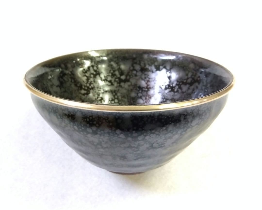 茶道具 茶碗 油滴 天目 洛東 桶谷定一 建盞天目 天目茶碗 本銀