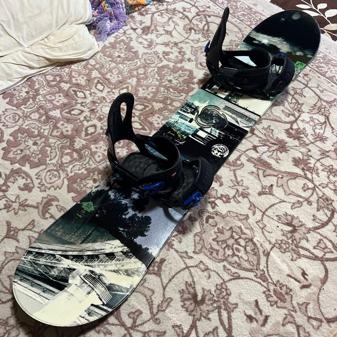 美品 HEAD STR 153cm バイン付 スノーボードセット ビギナー