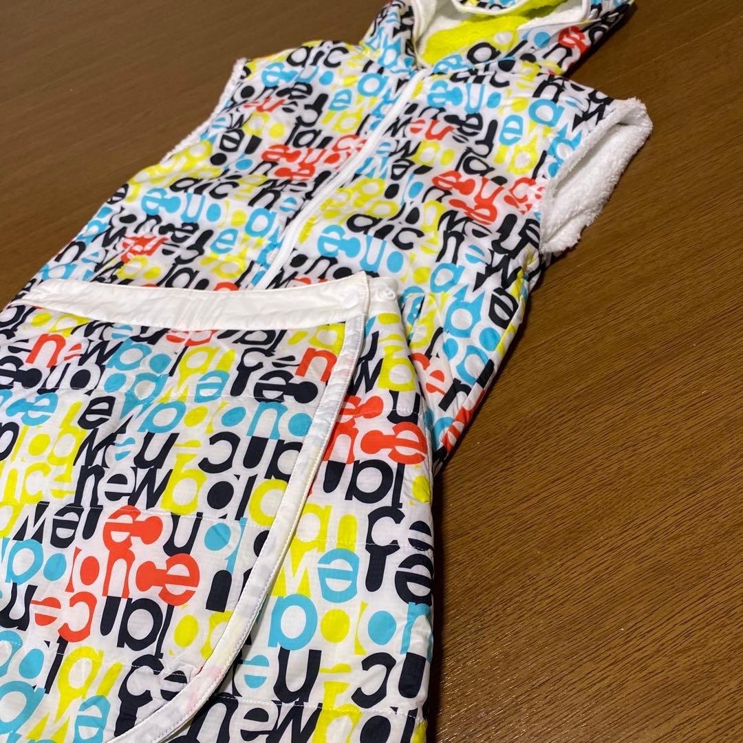 ニューバランス　ゴルフ　中綿　セットアップ　総柄　ボア　リバーシブル　Ｓ　極美品