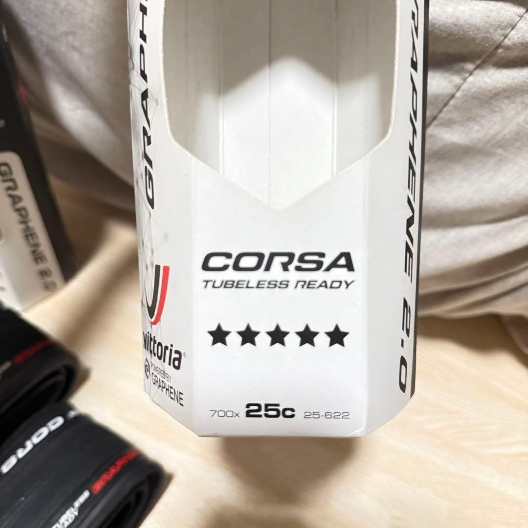 【新品、新28C相当】Vittoria Corsa 700x25c TLR2本