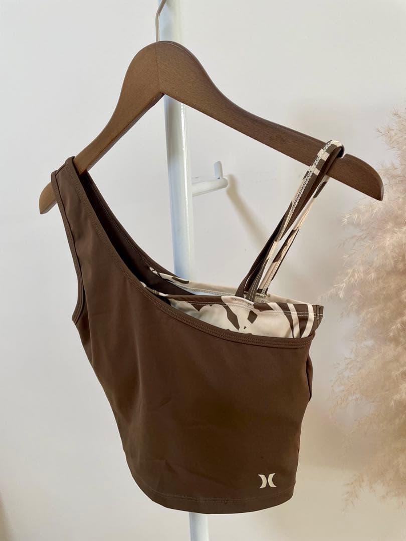 ハーレー 新品紙タグ付き⭐️2点セット❗️パネルレギンス＆アシンメトリーブラ水陸両用