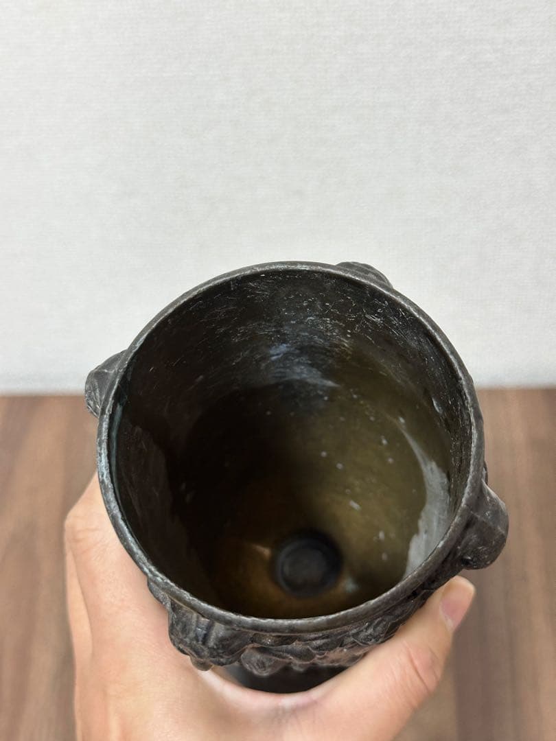 アンティーク　鉄製　花瓶