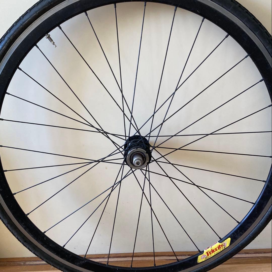 前後 philwood track hub × VELOCITY deep-v