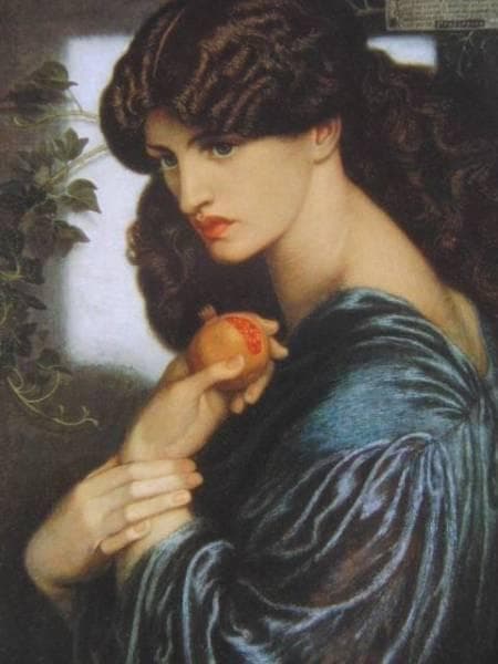 ダンテ・ゲイブリエル・ロセッティ、プロセルピナ、希少な画集より