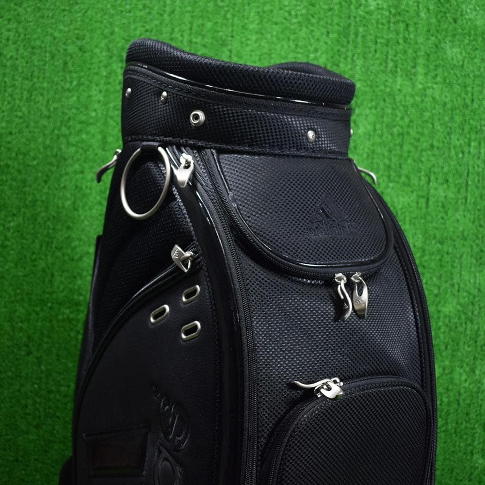 adidas/アディダス ゴルフ キャディバッグ9型【ブラック】中古！