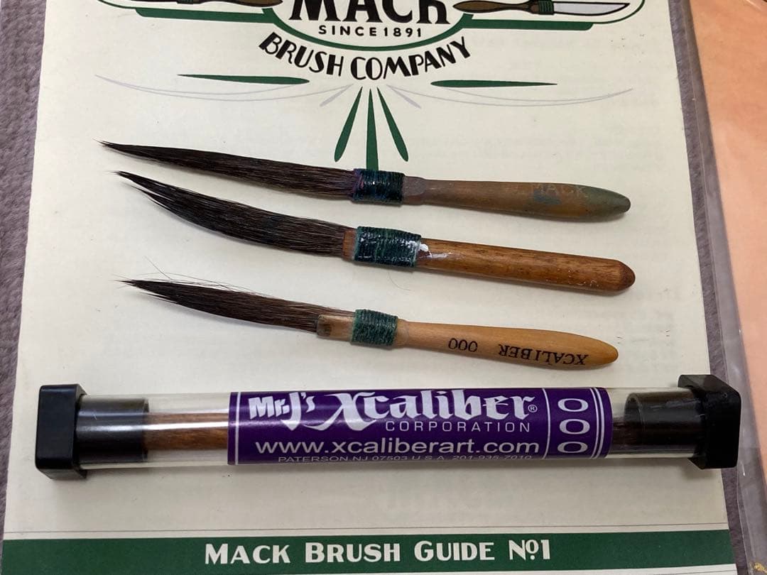 ピンストライプ　マックブラシ　セット　ワンショット　MOONEYES 中古