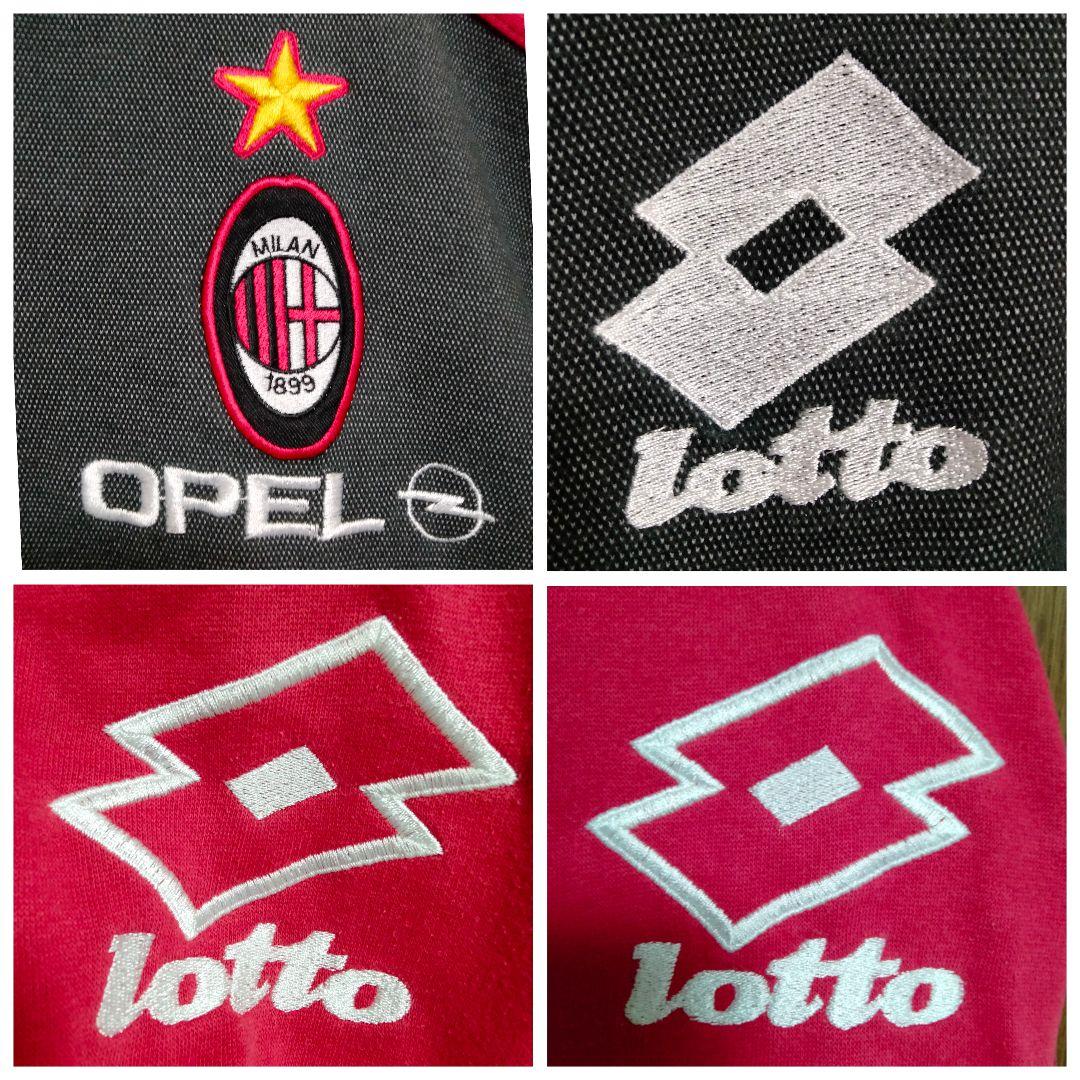 ロット ACミラン 95/97 ヴィンテージ ハーフジップ トレーニングトップ