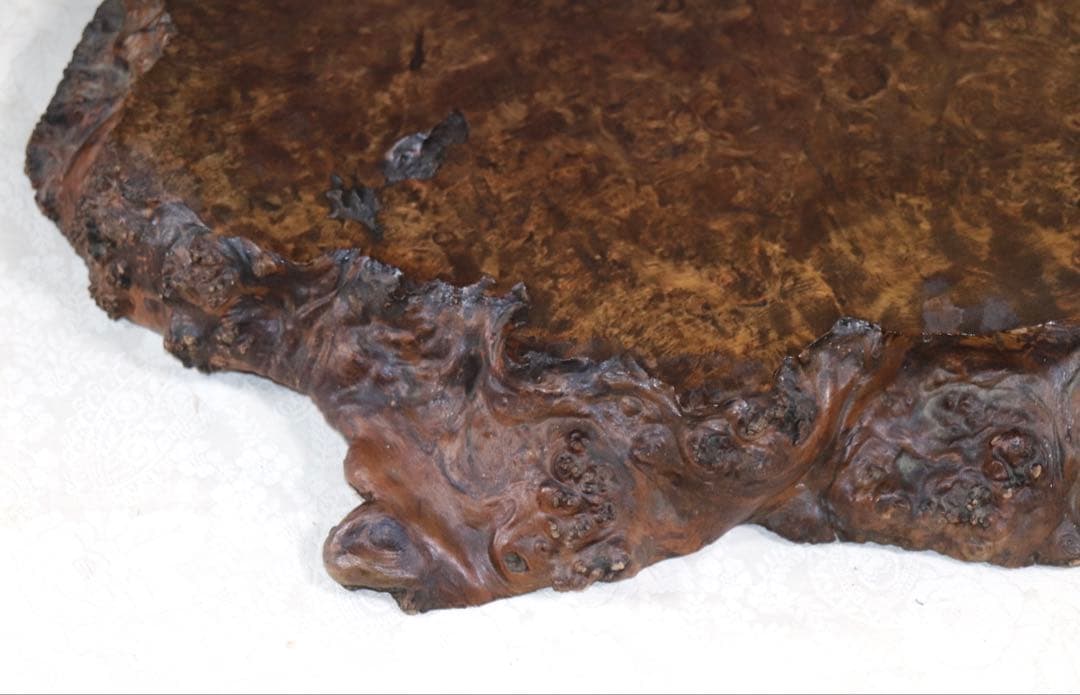 櫻木　茶台　茶道具　厚さ6.9cm 送料込み250612