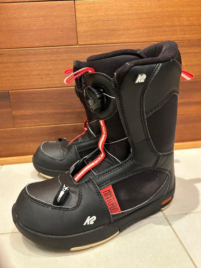 K2 子ども用スノーボードブーツ ブラック/レッド