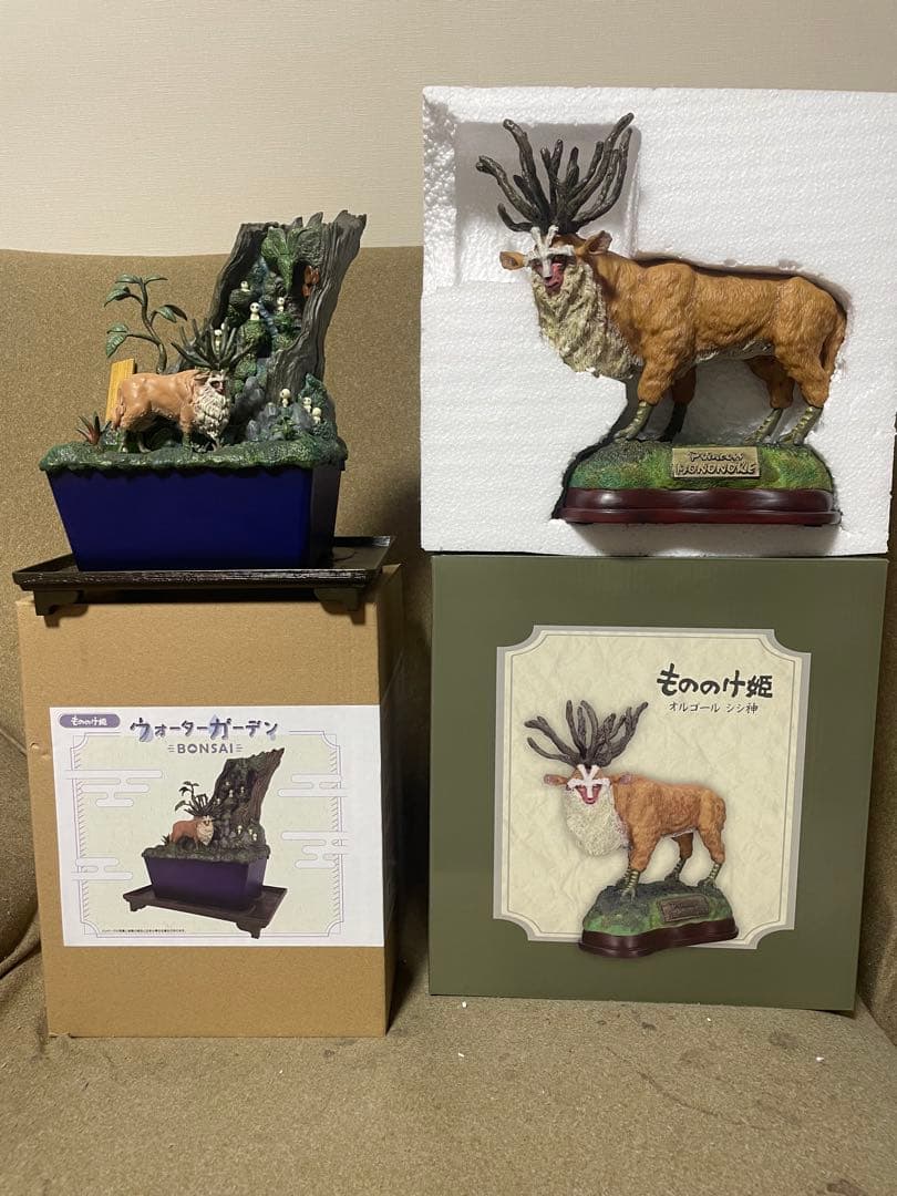 スタジオジブリ　もののけ姫　シシ神　オルゴール　ウォーターガーデン　bonsai